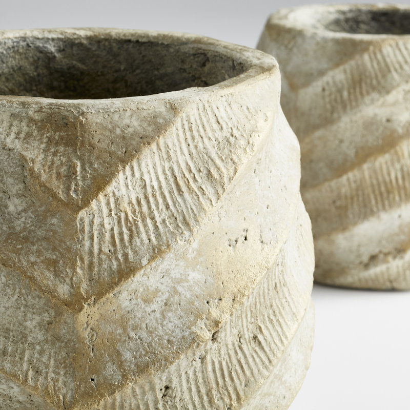 Cache Ceramic Pot Planter, 5.75" H x 6.5" W x 6.5" D
