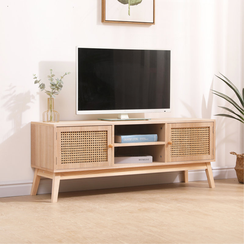 Meuble télé élégant et robuste pour une installation de divertissement moderne