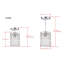 Luminaire suspendu cylindrique simple à 1 lumière Deherrera