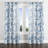 Country Farmhouse Curtains for bedroom - Blue Country Toile Grommet Curtain - 1 Panel-562567492-562567494