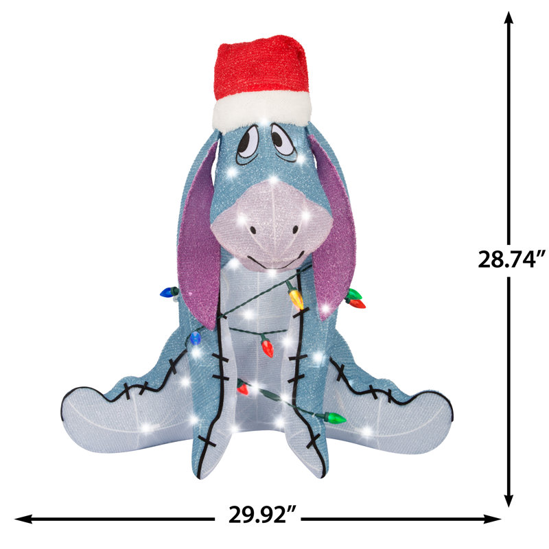 Sculpture 3D de Noël guirlande lumineuse Eeyore Disney