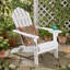 Chaise Adirondack pliable en bois d'acacia avec siège à lattes, accoudoirs droits et dossier incliné pour terrasse-2002453236