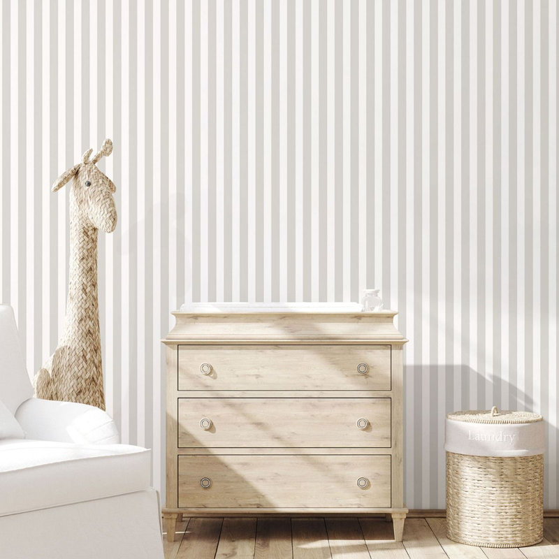 Deljan 10m x 53cm Matte Wallpaper Roll, Greige