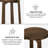 Angus Solid Wood Round Top End Table