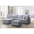 Gabriella 99.5"W Light Gray Fabric Sectional Sofa With Left-Facing Chaise And Storage Ottoman-1947824972