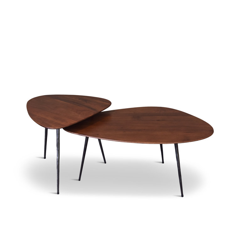 Table basse Brooxie, Noyer classique