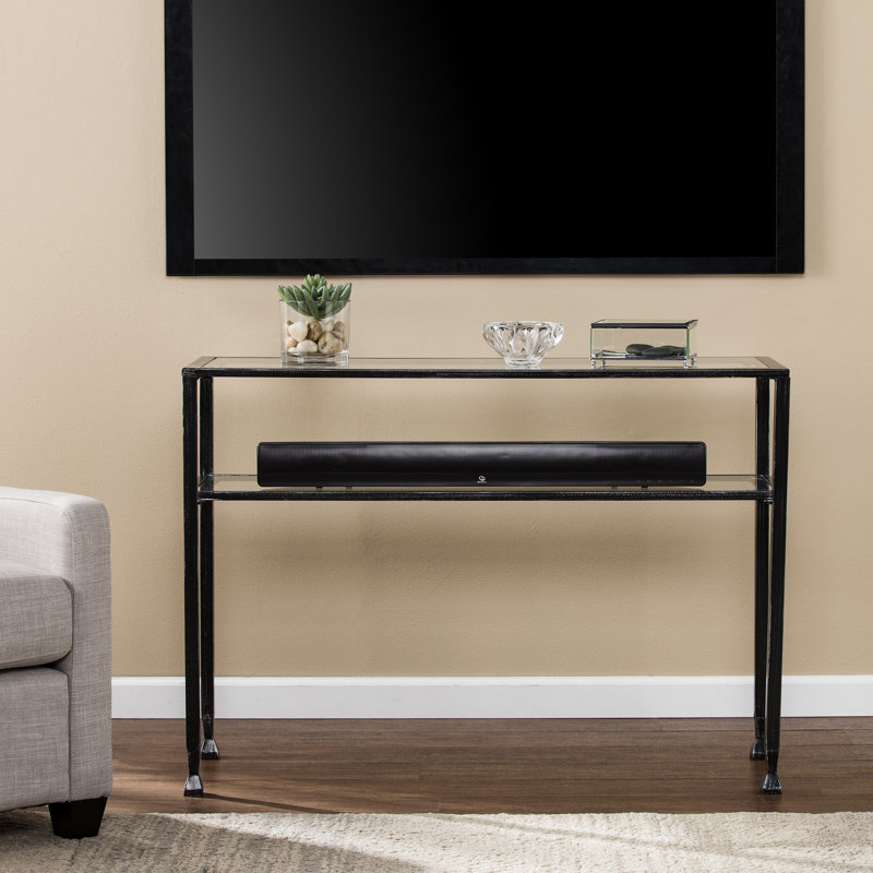 42'' Glass Top Console Table