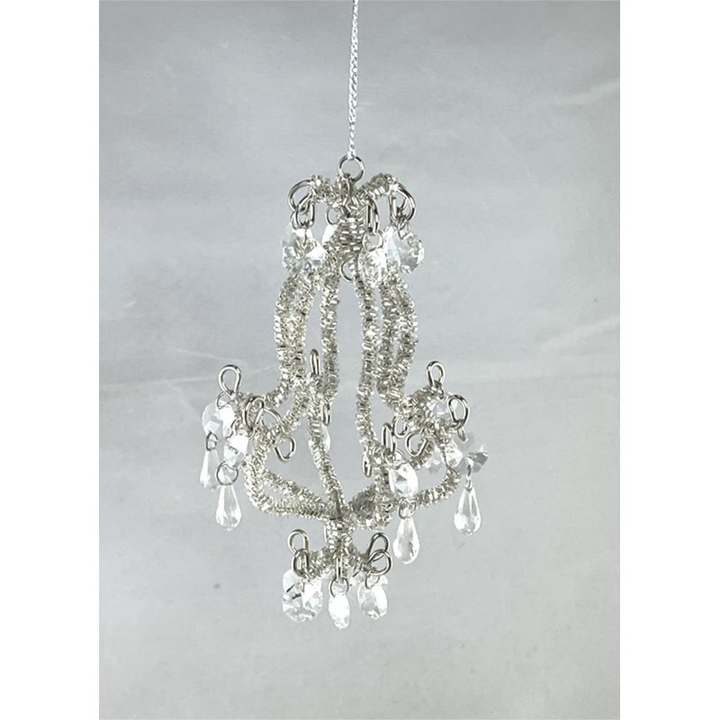 Ornement en forme de lustre transparent