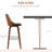 HOMCOM Bar Height Bar Stools, PU Leather Swivel Barstools with Footrest and Tufted Back, Set of 2, Black
