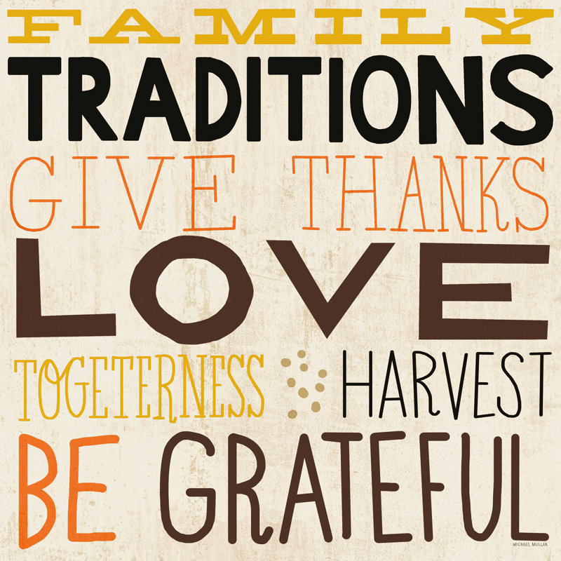 Traditions familiales, H 20 po x l 20 po