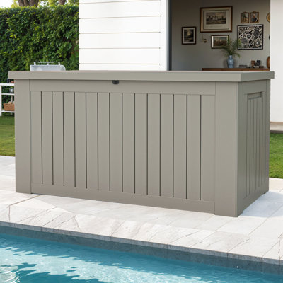 YITA 230 Gallons Water Resistant Resin Lockable Deck Box by YITAHOME