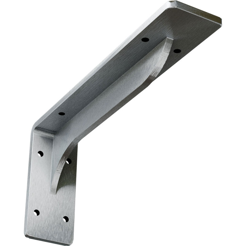 Support 4 3/4 po H x 2 po x P 10 po Embrey, Acier brut