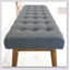 Banc Delilah (tissu) moderne, simple, confortable et durable, banc multifonctionnel
