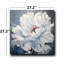 Art mural sur toile White Peony Bloom