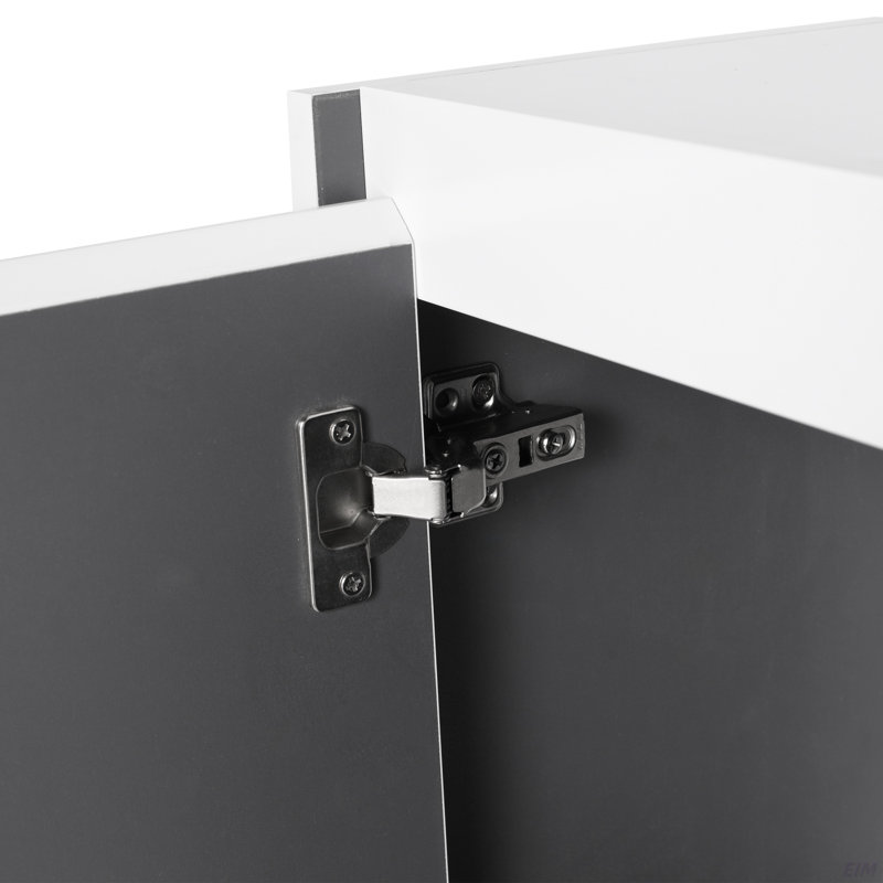 Meuble-lavabo mural 60 po avec lavabo en résine et armoire d'appoint 60 po, tiroir à fermeture en douceur, fixation à flotteur