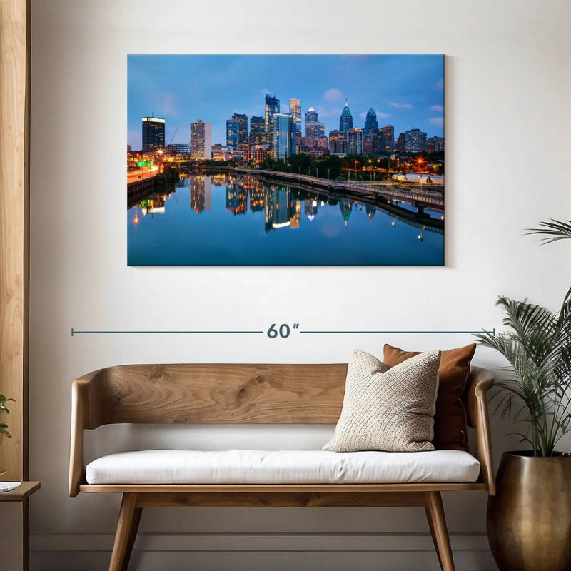 Sireci Philadelphia Before Dark, 30" H x 45" W