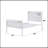 Cargo White Finish Full Bed