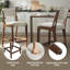  Ensemble de 4 tabourets de bar rembourrés à hauteur rapide de style moderne avec pieds en bois-979889910-979889908