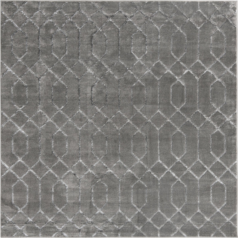 Tapis contemporain Corando, Carré 7 pi 10 po