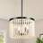 4 - Light 18" Dimmable Wood Beaded Pendant Lights-1206744487
