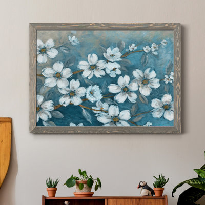 "Blossoms of Evening" par J Paul - reproduction d'art sur papier encadrée