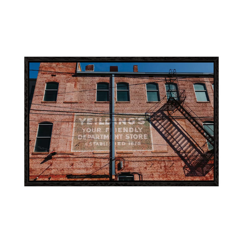 Alabama Architecture V by Bethany Young - Print on Canvas, 45.72cm H x 66.04cm W x 3.81cm D, Black Framed