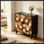 Armoire avec motif en nid d'abeille et 2 portes-1531838229