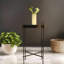 Porte-bougie blanc onyx