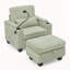 Canapé inclinable simple avec dossier réglable manuellement-1184561625