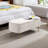 38.97-inch Upholstered Storage Ottoman Bench Faux Fur Entryway Bench-1309269829