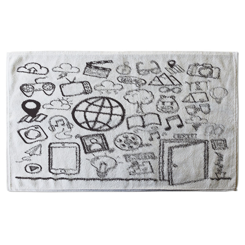 Nazaro Polyester Shower Curtain Set