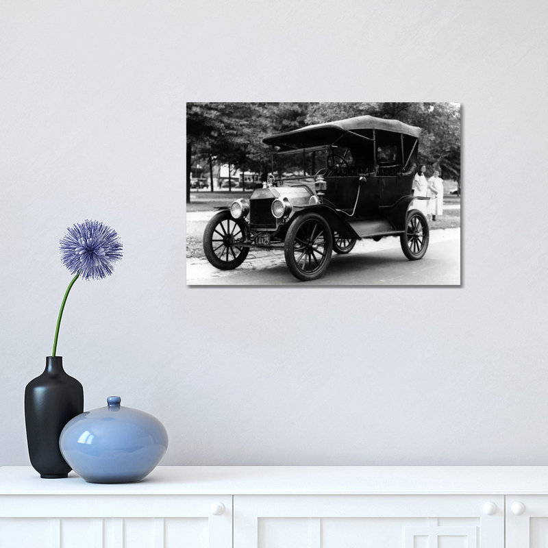 1920s Model T Ford Touring Car Automobile on Display During Parade 1 Piece Wrapped Canvas Wall Art, 30.48 cm H x 45.72 cm W