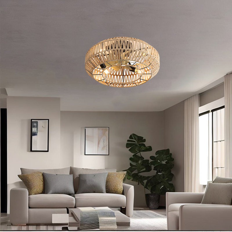 Ventilateur de plafond avec ensemble d'éclairage Neldon