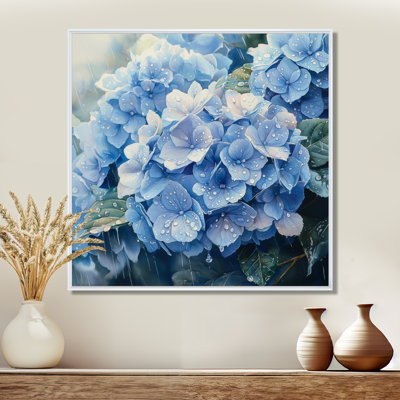 Hydrangeas In The Spring Rain I - Hydrangea Wall Art