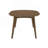 Oval 60-Inch Extension Leaf Dining Table, Dark Walnut