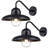 12" Barn Outdoor Wall Light with Seeded Glass Shade 