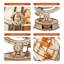 Annmaria Wood Tabletop Globe
