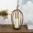 Golden pumpkin-shaped floor tabletop candle holer-826232415