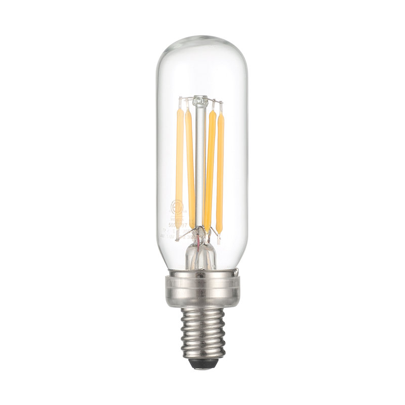 4 Watt 25 Watt Equivalent, T6 LED Dimmable Light Bulb, Daylight (3000K) E12/Candelabra Base