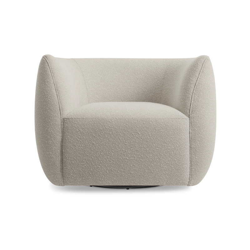 Council Upholstered Swivel Chair, Kelso Sand 100% Polyester