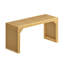 Banc en bois massif, banc d'entrée avec rangement