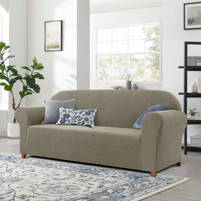 Soft Spandex Stretch Box Cushion Sofa Slipcover