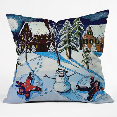 Renie Britenbucher Snow Angels Throw Pillow