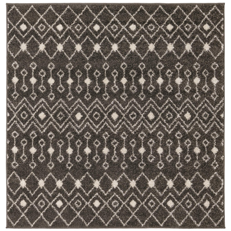Abstract Indoor Rug, Square 5'3"