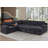 U-Shaped Sectional Sofa Bed Pull Out Sleeper Couch With Storage Chaise-1956634054