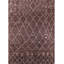 Tapis brun / blanc à motif abstrait Bayless-150415367