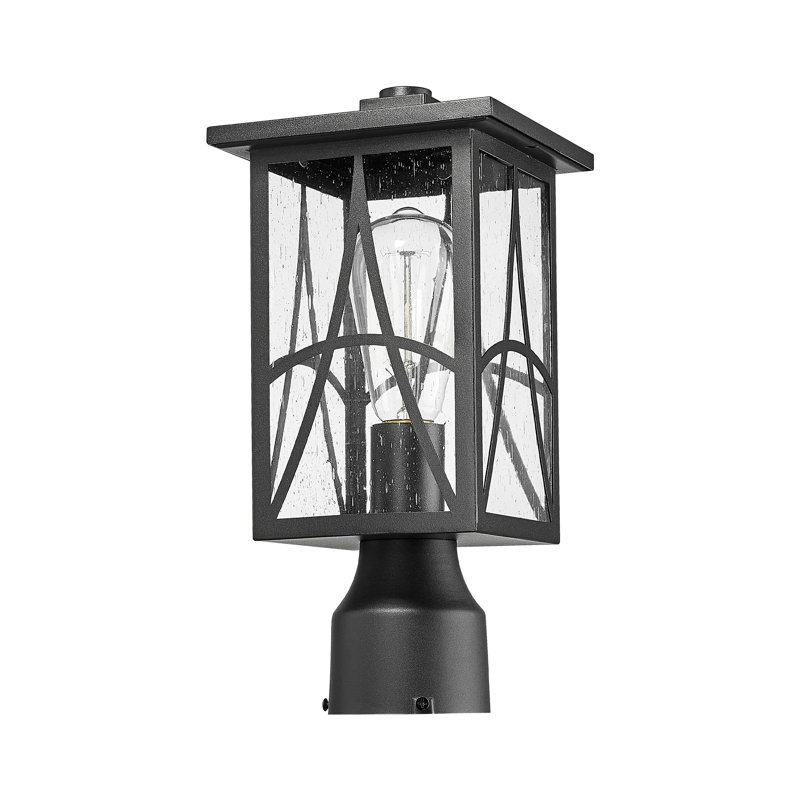 Outdoor Post Light, Medium Lamp Post Lantern For Garden, Lawn, Pathway, Driveway