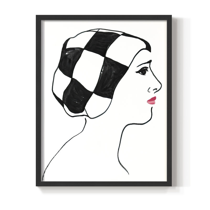 «Blossom III», reproduction encadrée - bois massif, H 21 po x l 17 po, Noir, noir, noir, noir