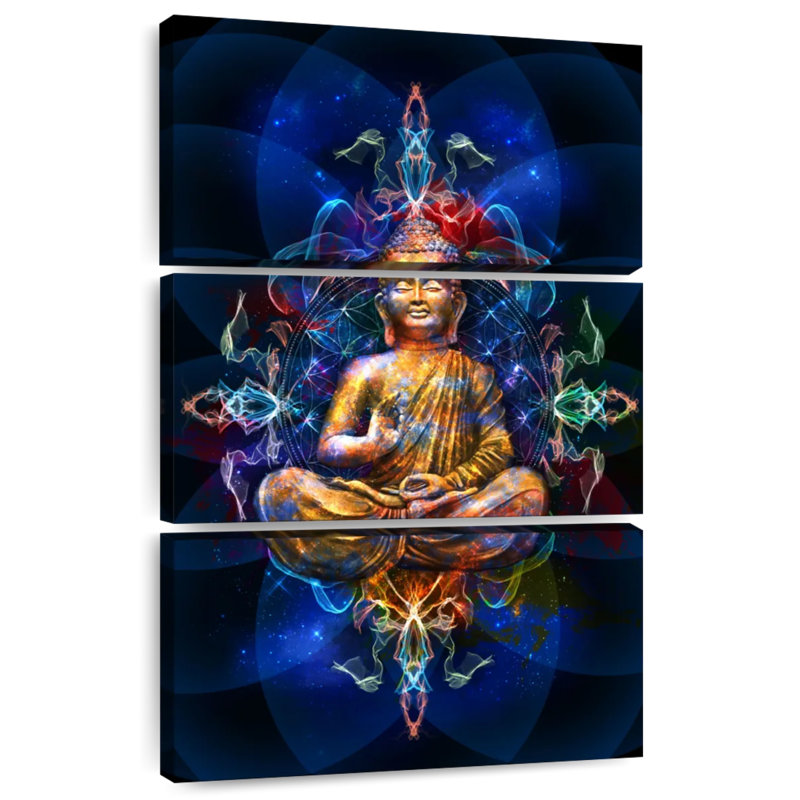Bouddha Kerrick dans une pose de lotus, H 23 po x l 14 po