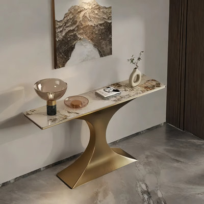 Ensemble de tables de roche en acier inoxydable Modern Minimalist